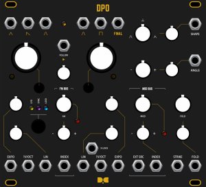 Eurorack Module Dusty Clouds - DPO (v2) Matte Black / Gold panel from Other/unknown