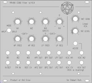 Eurorack Module RR480 CS80 Filter (silver panel) from Other/unknown