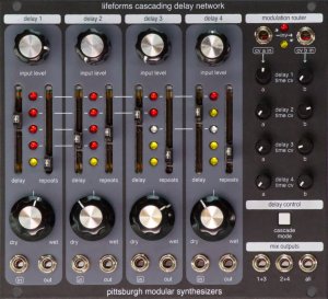 Eurorack Module Lifeforms Cascading Delay Network from Pittsburgh Modular