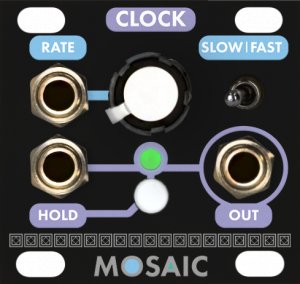 Eurorack Module Clock (Black Panel) from Mosaic