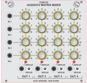 Eurorack Module CGS733 - 4x4 Matrix Mixer from Other/unknown