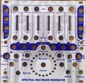 Eurorack Module Spectral Multiband Resonator(SMR) - Magpie white panel from Other/unknown
