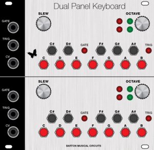 Eurorack Module synthCube BMC038 Dual Panel Keyboard from Barton Musical Circuits