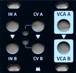 Eurorack Module Intellijel Dual VCA 1U Black Panel from Other/unknown