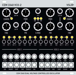 Eurorack Module VCO-2 from Vintage Synth Lab