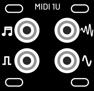 Eurorack Module 1U Midi Plate from Other/unknown
