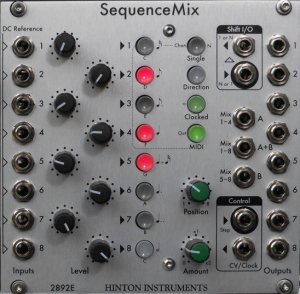 Eurorack Module SequenceMix from Hinton Instruments