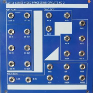 Eurorack Module Castle Series Video Processing Circuits no. 2 from Afterlife Laboratories