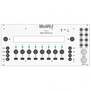 Eurorack Module MIDIAlf Sequencer Front Panel from Shock Electronix