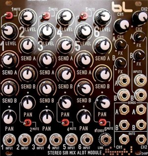 Eurorack Module Stereo Sir Mix Alot (2020) from Blue Lantern Modules