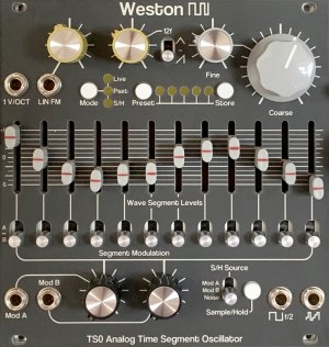 Eurorack Module TS0 Analog Time Segment Oscillator from Weston Precision Audio
