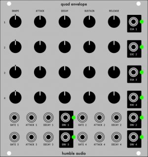 Eurorack Module quad envelope from Other/unknown