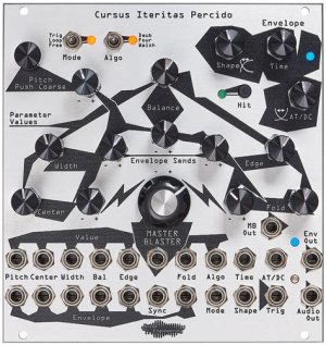 Eurorack Module Cursus Iteritas Percido Silver Proper Image from Other/unknown