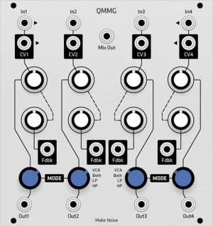 Eurorack Module Make Noise QMMG (Grayscale panel) from Grayscale