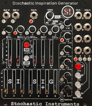 Eurorack Module SIG+ 4 Track Stochastic Inspiration Generator from Stochastic Instruments