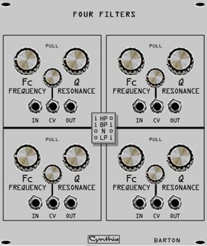 Eurorack Module Four Filters from Cynthia