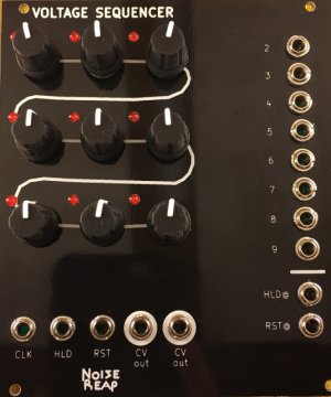 Eurorack Module Voltage Sequencer from Noise Reap