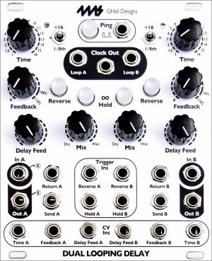 Eurorack Module Dual Looping Delay from 4ms Company