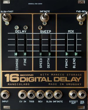 Eurorack Module 16 Second Digital Delay from Maneco Labs