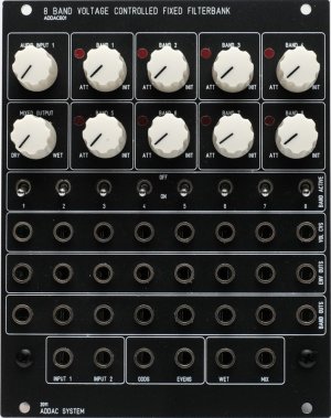 Eurorack Module ADDAC601 VC Fixed Filter Bank (black) from ADDAC System