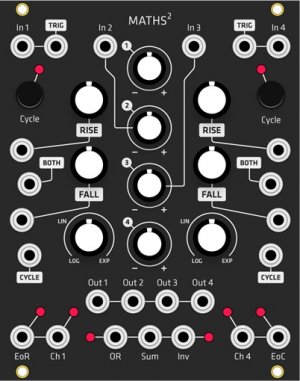 Eurorack Module Maths v2 (Grayscale black panel) from Grayscale