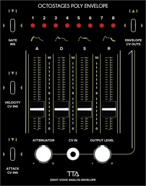 Eurorack Module Octostages Poly Envelope from Tiptop Audio
