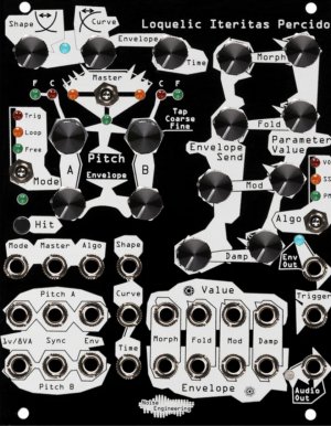 Eurorack Module Loquelic Iteritas Percido (Black With Hardware) from Noise Engineering
