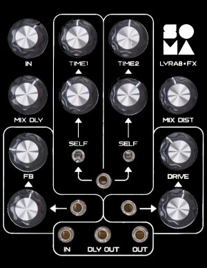 Eurorack Module Lyra8-FX (Black Panel) from SOMA Laboratory