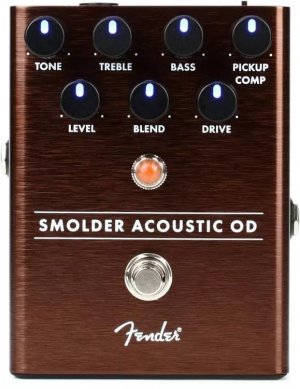 Pedals Module Smolder Acoustic Overdrive Pedal from Fender