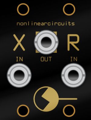 Eurorack Module XOR black panel from Nonlinearcircuits