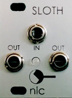 Eurorack Module 1U Sloth Chaos (aluminum panel) from Nonlinearcircuits