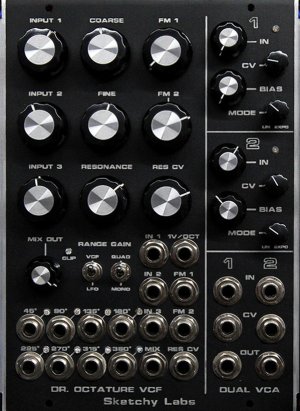 MU Module Sketchy Labs - Dr. Octature VCF / 3-Input Mixer / μVCA from Other/unknown