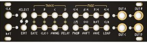 Eurorack Module Steppy 1U Black & Gold Panel from Other/unknown