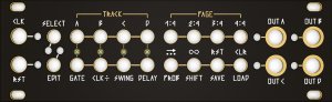 Eurorack Module Steppy 1U PULP Black & Gold Panel from Other/unknown
