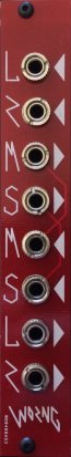 Eurorack Module LRMSMSLR (red panel) from WORNG Electronics