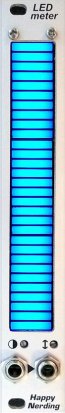 Eurorack Module LED Meter (Blue) from Happy Nerding