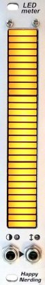 Eurorack Module LED Meter (Yellow) from Happy Nerding