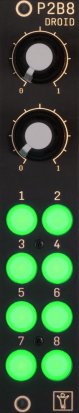 Eurorack Module DROID P2B8 Controller - green from Der Mann mit der Maschine