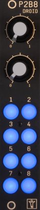 Eurorack Module DROID P2B8 Controller - blue from Der Mann mit der Maschine
