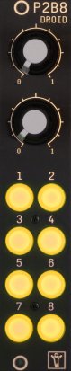 Eurorack Module DROID P2B8 Controller - yellow from Der Mann mit der Maschine