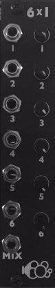 Eurorack Module 6x1 from Bubblesound Instruments