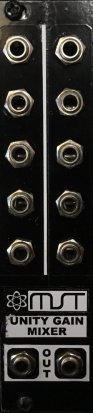 Eurorack Module Black panel for MST Unity Gain Mixer DIY from Other/unknown