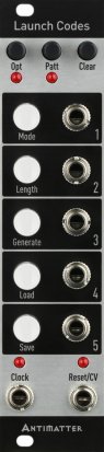 Eurorack Module Launch Codes (New Panel) from Antimatter Audio