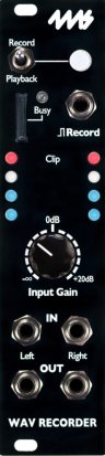 Eurorack Module WAV Recorder - Black Panel  from 4ms Company