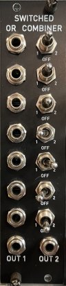Eurorack Module Switched or Gate Combiner from Pusherman