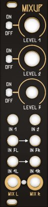 Eurorack Module Mixup Black & Gold Panel from Other/unknown