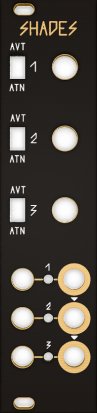 Eurorack Module Shades Black & Gold Panel from Other/unknown