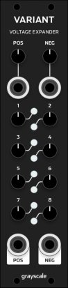 Eurorack Module Variant expander (black) from Grayscale