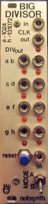 Eurorack Module NobSynth Big Divisor from Other/unknown