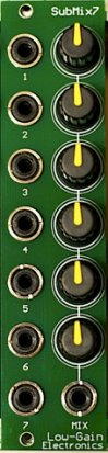 Eurorack Module SubMix7 from Low-Gain Electronics